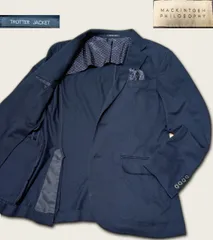 【美品】MACKINTOSH PHILOSOPHY ドット柄裏地が可愛い COOLMAX トロッタージャケット L/40Rのサムネイル