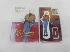  【美品】 アニメ BANANA FISH cafe バナナフィッシュ カフェ アッシュ アクリルスタンド ポストカード 2点 グッズセットのサムネイル