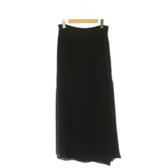 エーピーストゥディオ AP STUDIO アパルトモン Satin Wrap Skirt スカート サテン ラップ調 ロング 38 黒 ブラック /HS ■OSのサムネイル