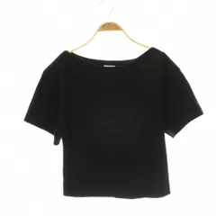 ソブ sov. ダブスタ 26SS ベアコットンボートネックトップス カットソー 半袖 38 ブラック /HK ■OSのサムネイル