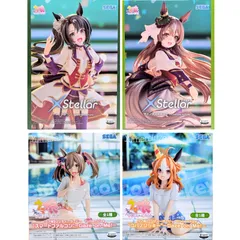 【未開封・４個セット】 サトノダイヤモンド サトノクラウン コパノリッキー スマートファルコン フィギュア ウマ娘 プリティーダービー エクステラ Yumemirize セガ まとめ売りのサムネイル