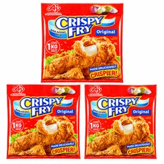 AJINOMOTO Crispy Fry オリジナル ブレディングミックス 62g、サクサク食感、簡単3ステップ、本場フィリピン風フライドチキン のサムネイル