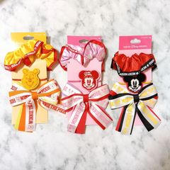 新品 　ディズニー リゾート 　ヘアゴム リボン シュシュ 未使用 プー　ミッキー　ミニー　 Tokyo Disney Resort ディズニーリゾート パーク