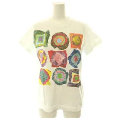 トリココムデギャルソン tricot COMME des GARCONS プリント 半袖 Tシャツ カットソー S ホワイト マルチカラー /ES ■OSのサムネイル