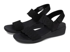 スケッチャーズ レディース シューズ ヒール SKECHERS Arya On The Rise BlackBlack ブラックのサムネイル