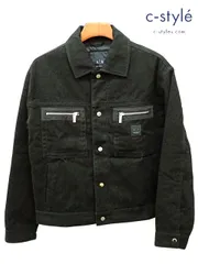 W197 [人気] ARMANI EXCHANGE アルマーニエクスチェンジ ジャケット XS ブラック | ★のサムネイル