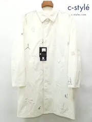 D751 [人気] UNDERCOVER アンダーカバー コート 3 ホワイト系 綿100% スケッチ プリント 日本製 UC2D4308-1 | ★のサムネイル