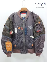 S230 [人気] AVIREX アヴィレックス FLIGHT JACKET フライトジャケット L マルチカラー 6132043 | ★のサムネイル