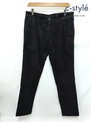 H224 [人気] Carhartt WIP カーハートダブリューアイピー チノパン 32×32 ブラック コーデュロイ SID PANT I029805 | ★のサムネイル
