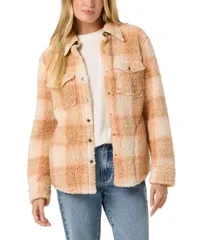 オニール レディース アウター ジャケット・ブルゾン ONeill Womens Zuma High Pile SnapFront Jacket Peach Light ピーチのサムネイル