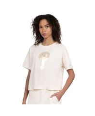 スターター レディース トップス Tシャツ クロップド Starter Womens Cream Philadelphia Phillies Pastels Boxy Cropped TShirt Cのサムネイル