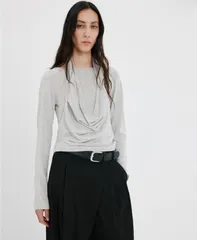 マンゴ レディース アウター ニット・セーター MANGO Womens CombinedDesign Sweater Medium Heather Gray グレーのサムネイル