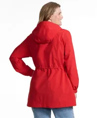 ランズエンド レディース アウター ジャケット・ブルゾン パーカー Lands End Womens Packable Rain Parka Compass red レッドのサムネイル