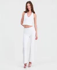 ゲス レディース ボトムス カジュアルパンツ ニット GUESS Womens Joey Textu red Knit PullOn Pants DOVE WHITE MULTI ホワイトのサムネイル