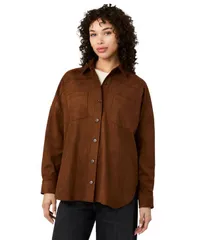 フレンチコネクション レディース トップス シャツ ダウン French Connection Womensonja ButtonDown Colla red Shirt Chestnut Brownのサムネイル