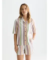 スコッチアンドソーダ レディース トップス シャツ SCOTCH SODA Womenstriped Shirt Sleeve Shirt Multi color stripe マルチカラーのサムネイル