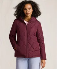 ランズエンド レディース アウター ジャケット・ブルゾン キルティング トール Lands End Womens Tall FeatherFree Onion Quilted Insulated Jaのサムネイル