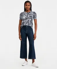 ナウティカ レディース アウター コート ジーンズ Nautica Womens NoWaistband StraightLeg Jeans Navy ネイビーのサムネイル