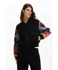 デジグアル レディース アウター ジャケット・ブルゾン Desigual Womens Jacket Sleeves Patch Black ブラックのサムネイル