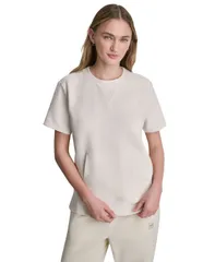 ダナ キャラン ニューヨーク レディース トップス シャツ クルーネック 半袖 DKNY Sport WomenshortSleeve Crewneck Top Eggnogのサムネイル