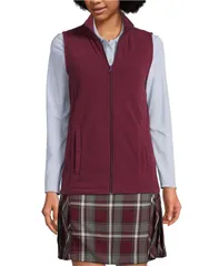 ランズエンド レディース アウター ジャケット・ブルゾン ベスト フリース Lands End Womens Lightweight Fleece Vest Jackets Burgundy バーガンのサムネイル
