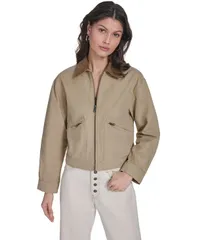 リーバイス レディース アウター ジャケット・ブルゾン コットン Levis Womens Cotton Utility JacketanCream Gingham クリームのサムネイル