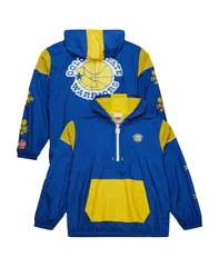 ミッチェルネス メンズ アウター ジャケット・ブルゾン Mitchell Ness Mens and Womens Royal Golden State Warriors Hardwood Classのサムネイル