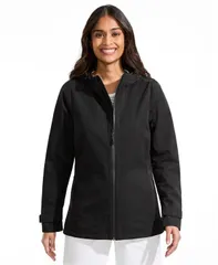 ランズエンド レディース アウター ジャケット・ブルゾン Lands End Womens Rain Jacket Black ブラックのサムネイル
