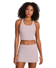 リーボック レディース トップス タンクトップ クロップド Reebok Womens Time Out Cropped Tank Top Muted Mauveのサムネイル