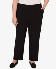 アルフレッド ダナー レディース ボトムス カジュアルパンツ クレープラスサイズ Alfredunner Plusize Soft Crepe PullOn Pants Black ブラックのサムネイル