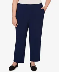 アルフレッド ダナー レディース ボトムス カジュアルパンツ クレープラスサイズ Alfredunner Plusize Soft Crepe PullOn Pants Navy ネイビーのサムネイル