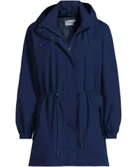 ランズエンド レディース アウター ジャケット・ブルゾン プラスサイズ パーカー Lands End Plusize Packable Rain Parka Deep sea navy ネイビーのサムネイル