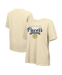 マジェスティック レディース トップス Tシャツ Majestic Womens Cream Indiana Pacers Oversized TShirt Cream クリームのサムネイル