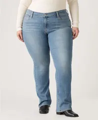 リーバイス レディース シューズ ブーツ・レインブーツカット プラスサイズ ジーンズ Levis Plusize Classic Bootcut Jeans Camp Denim Plus デニムのサムネイル