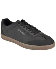 カルバンクライン メンズ シューズ スニーカー レース Calvin Klein Mens Haffen LowProfile LaceUp Fashion Sneakers Black ブラックのサムネイル