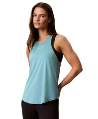 カルバンクライン レディース トップス タンクトップ Calvin Klein Performance Womens Icon Sport Active Tank Top Antarctic Blueのサムネイル