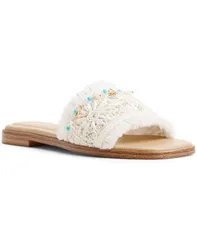 アルド レディース シューズ スリッポン・ローファー サンダル ALDO Womens Aurana SlipOn Flat Sandals WhiteRaffia Multi ホワイトのサムネイル