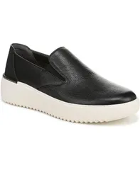 バイオニック レディース シューズ パンプス Vionic Womens Kearny Slip On Shoes Black leather ブラックのサムネイル