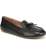 バイオニック レディース シューズ パンプス Vionic Womens Taryn Driver Shoes Black leather ブラックのサムネイル