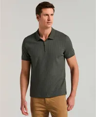ペリーエリス メンズ トップス ポロシャツ Perry Ellis Mens QuarterZipolo Shirt Urban Chicのサムネイル