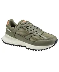 カール ラガーフェルド メンズ シューズ スニーカー レース KARLAGERFELD PARIS Karlagerfeld Mens Clovis MixedMedia LaceUp Runnerのサムネイル