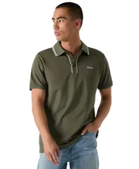 ゲス メンズ トップス ポロシャツ GUESS Mens Paul Piqu Polo Shirt Green グリーンのサムネイル