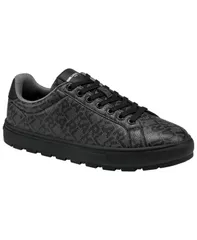 カール ラガーフェルド メンズ シューズ スニーカー レース ロゴ KARLAGERFELD PARIS Mens Fabien AllOver Logo LaceUp Sneakers BlackGのサムネイル