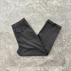 エルエルビーン ツータック スラックス チノパン W40 チャコールグレー L.L.Bean 104cm 極太 ワイドパンツ ダブル仕上げ アメカジ ストリート 古着のサムネイル