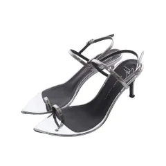 ジュゼッペザノッティデザイン GIUSEPPE ZANOTTI DESIGN SEXY 70 INFRA サンダル 34 シルバーカラー ポインテッドトゥ トゥリング ハイヒール /RI ■OSのサムネイル