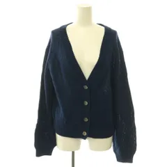 アパルトモン ドゥーズィエムクラス L'Appartement DEUXIEME CLASSE 2WAY KNIT CARDIGAN カーディガン Vネック 長袖 ダークブルー /HS ■OSのサムネイル