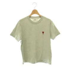 アミ アレクサンドル マテュッシ ami alexandre mattiussi ハートロゴTシャツ カットソー 刺繍 XS グレー 赤 レッド BFUTS035.724 /CX ■OSのサムネイル