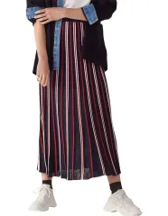 (新品) SANDRO サンドロ ストライプ ニット ロング スカート サイズ1のサムネイル