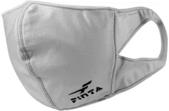 フィンタ FINTA サッカー 【全6色展開/日本製/抗菌防臭/ロゴ付き/UVカット/吸水速乾/接触冷感】洗える多機能カラーマスク  FT5963 0300 シルバーのサムネイル