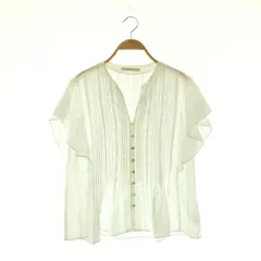 ヌキテパ NE QUITTEZ PAS! 25SS Cotton Jacquard Pin Tuck Blouse ブラウス 半袖 ホワイト /ES ■OS ■SHのサムネイル